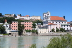  Passau: Blick von Innstadt auf Alstadt
