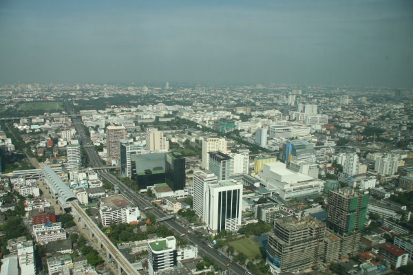 Bangkok:Blick vom Bayoke Sky Hotel