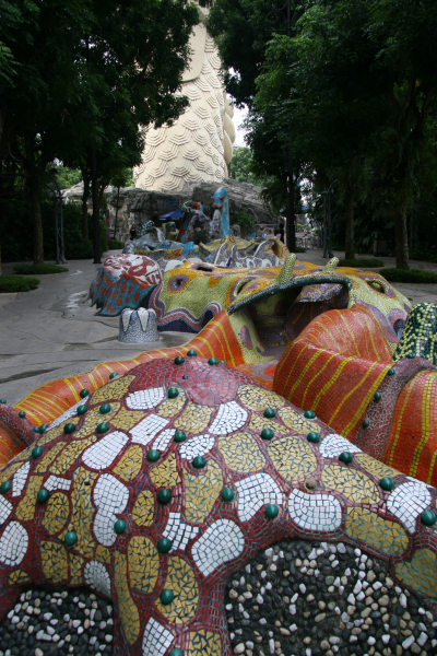 Sentosa: Brunnen beim Merlion Walk