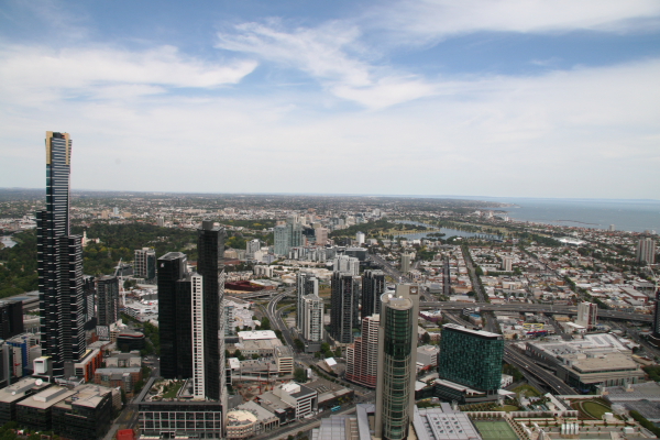 Melbourne: View from Melbourne Observation Deck