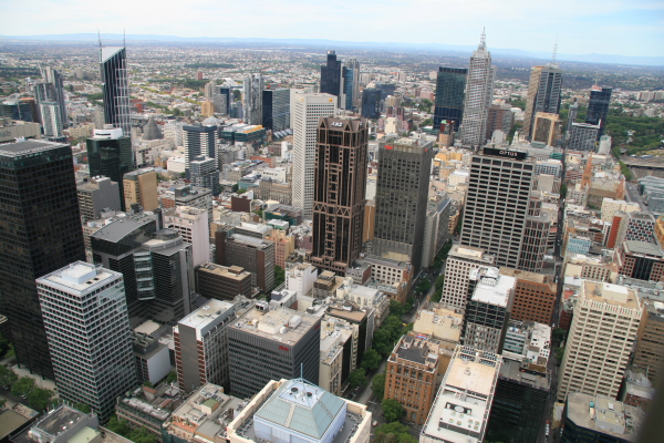 Melbourne: View from Melbourne Observation Deck