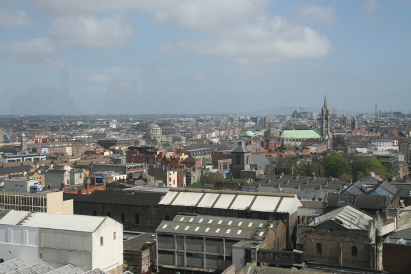 Dublin: Blick von der Gravity Bar auf Dublin